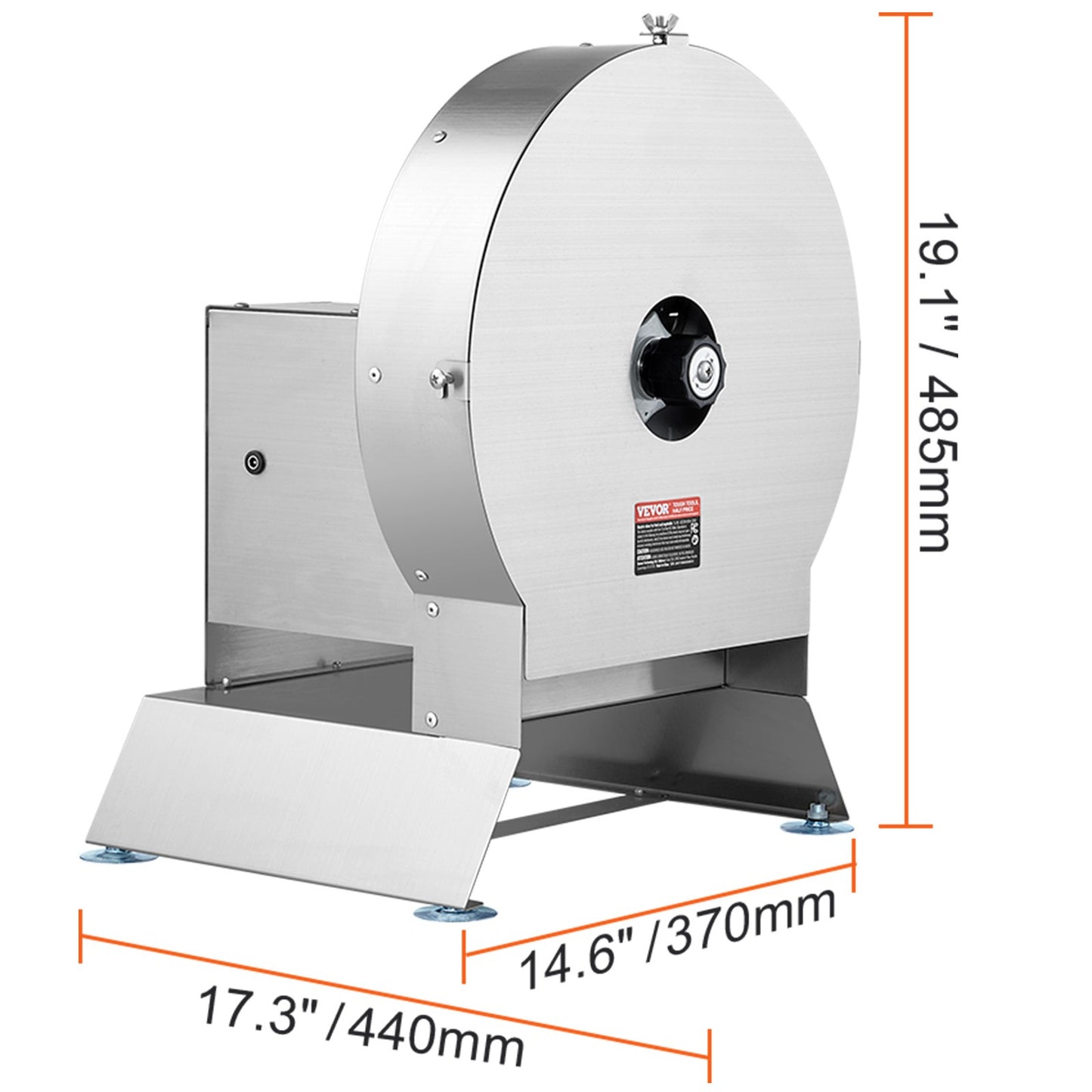 Groentesnijder – Groenteschiller – Snijmachine – Fruit snijder – Keukensnijder – Elektrisch en Handmatig – Verstelbare Snijdikte 0-12 mm – Roestvrijstalen Messen – Large Feed Port