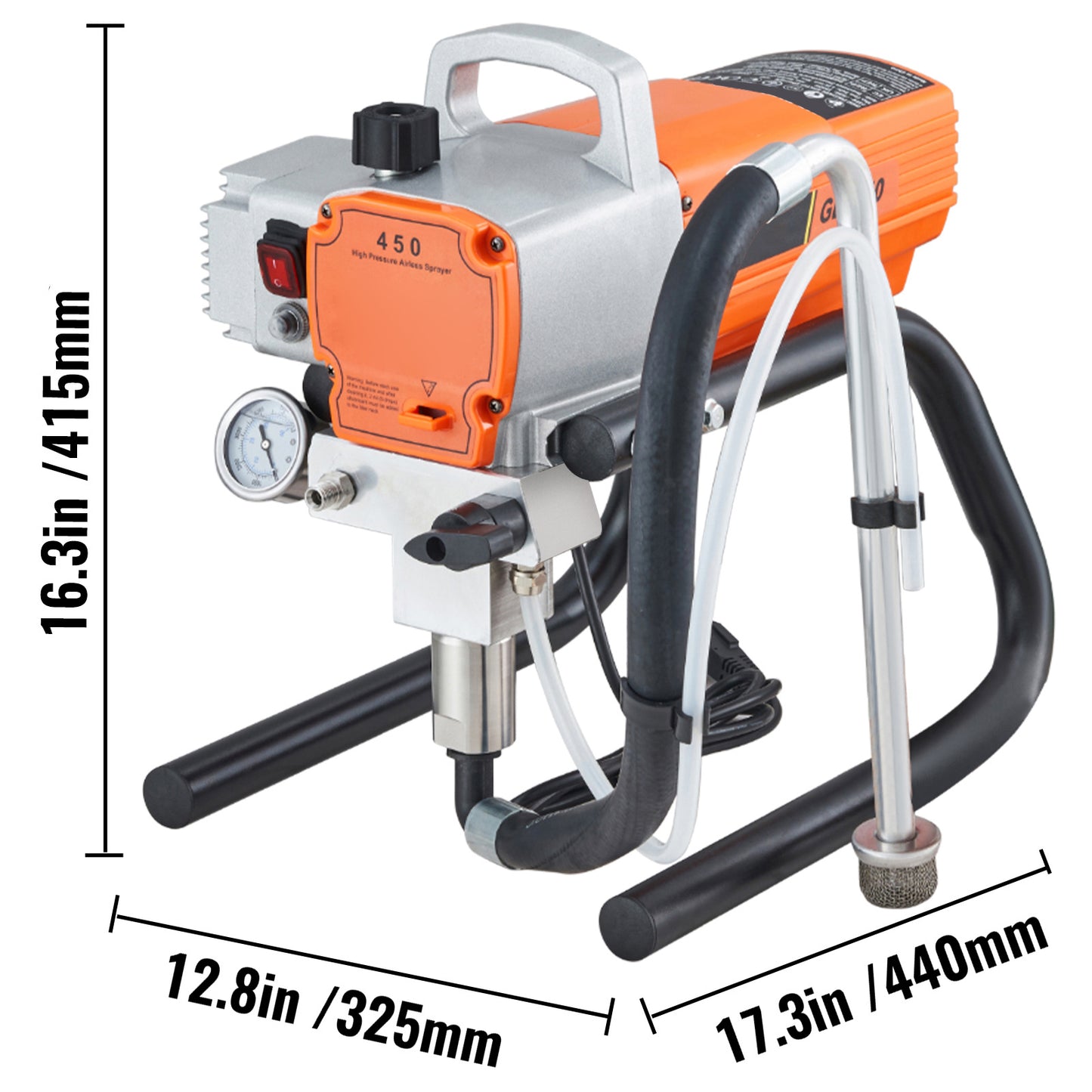 Verfspuit – Verfspuitpistool – Spuitpistool – Airless Verfspuit – Schilderpistool – 1800W Krachtige Motor – 3000 PSI Hogedruk