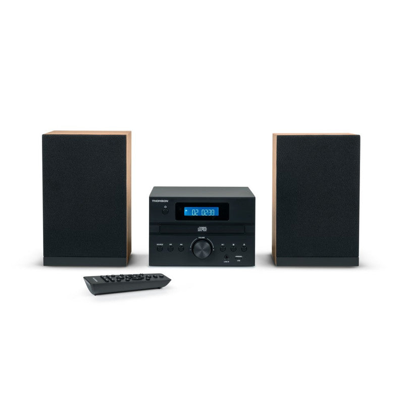 Microset – Micro Tower – Muzieksysteem – Stereo Set – Draadloos Audio – Bluetooth – CD & USB Speler – 20W RMS Vermogen
