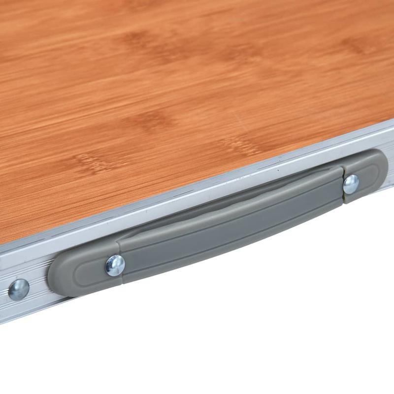 Campingtafel – Inklapbare Tafel – Picknicktafel – Vouwtafel – Draagbare Tafel – Stevig Aluminium – Compact Formaat 60x45 cm