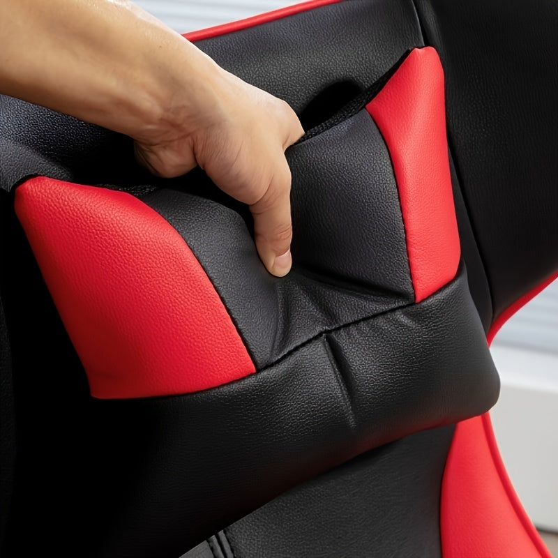 Gaming Chair, Office Chair with Footrest And Lumbar Support, Height-adjustable Desk Chair with 360° Swivel Seat And Headrest, 200kg Load Capacity, Ergonomic Office Chair, Computer Chair, Gaming Chair, Office Chair, PC Armcha