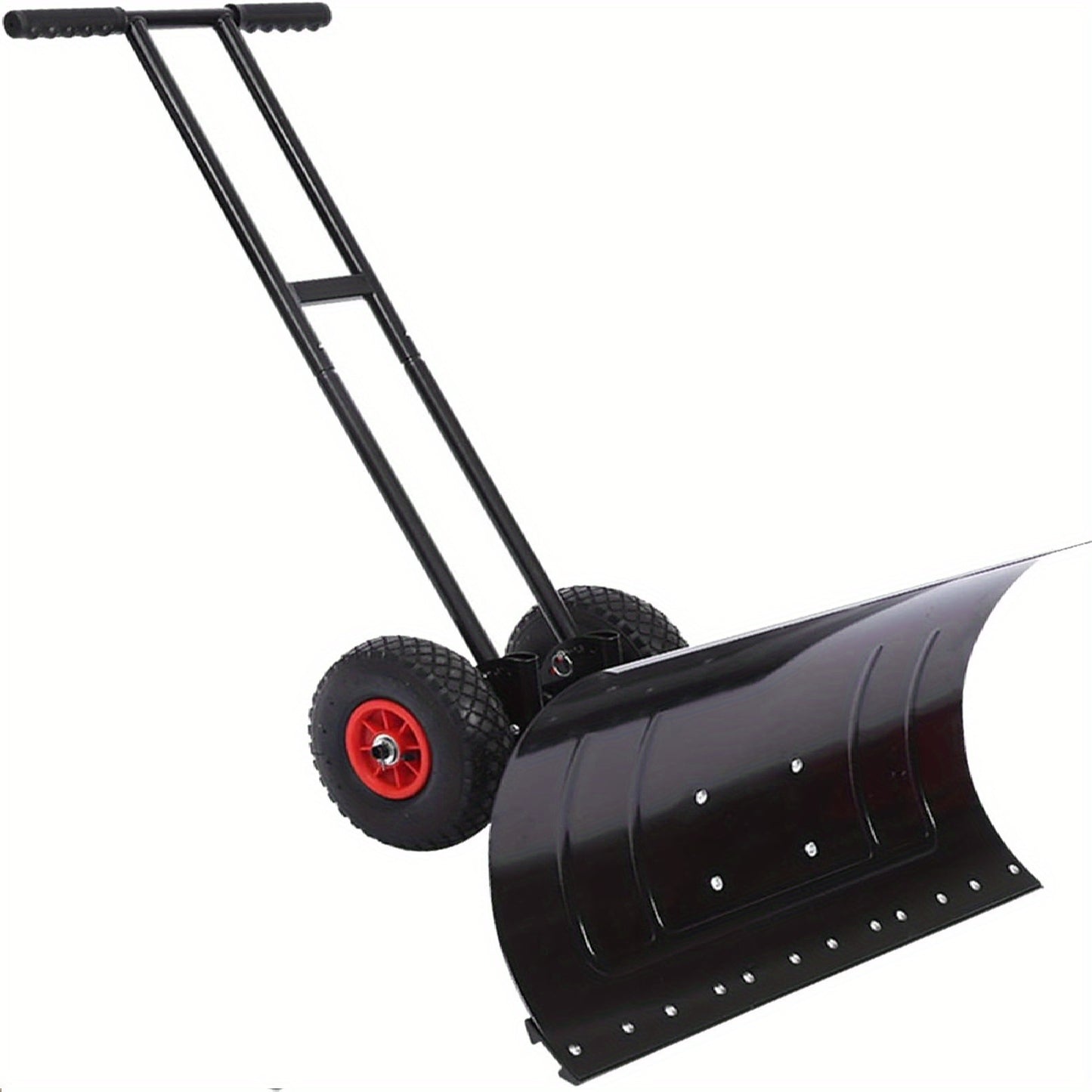 Sneeuwschuiver – Sneeuwschop – Sneeuwruimer – Sneeuwduwer – Sneeuwpusher – 74x42 cm Extra Brede Ploeg – Verstelbaar Handvat Met Grote All-Terrain Wielen