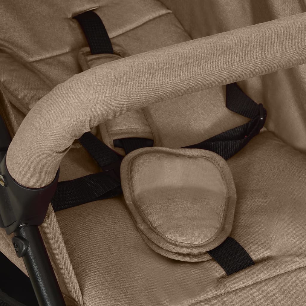 Buggy – Wandelwagen – Kinderwagen – Plooibuggy – Reisbuggy – Inklapbaar Met Eén Hand – Verstelbare Rugleuning – Taupe