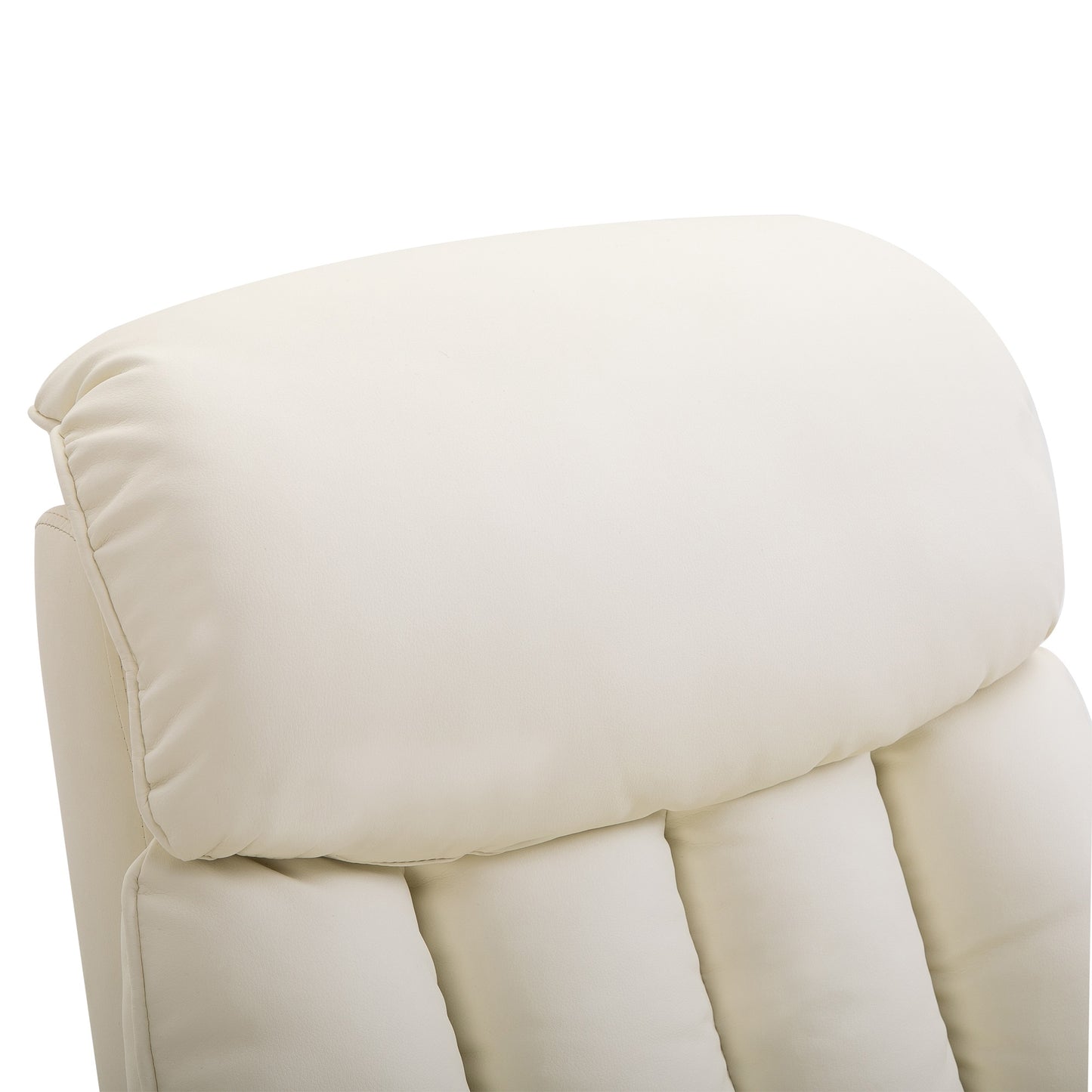Elektrische Relaxstoel – Verstelbare Fauteuil – Power Lift Stoel – Tv Stoel – Relaxfauteuil – Met Afstandsbediening – Met Voetensteun – Max 150 kg – Crème Polyester