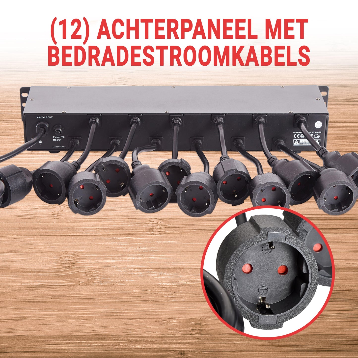 Stekkerdoos – Verdeelstekker – Verlengsnoer – Stopcontactblok – USB-lader – 19 Stopcontacten – 4 USB Poorten – Overbelastingbeveiliging – 4,5 Meter Kabel