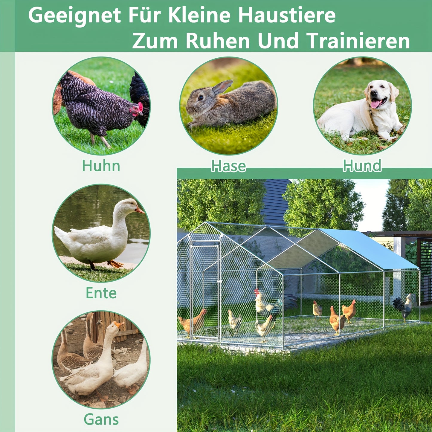 Tuinhuisje – Tuinberging – Tuinschuur – Opslagbox – Gereedschapsschuur – Verzinkt Staal – Waterdicht en Geventileerd – 184x119x186 cm – Grijs/Groen