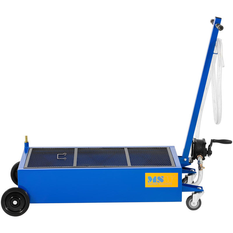 Olieopvangwagen – Oliedrainwagen – Olieafvoerwagen – Olieopvangbak – Oliecontainer – 75 Liter Capaciteit – Handpomp 20L/min