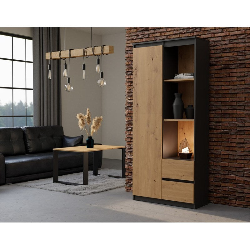 Opbergkast – Boekenkast – Vakkenkast – Ladekast – Meubel – 7 Compartimenten – Water- en Krasbestendig Gelamineerd Spaanplaat
