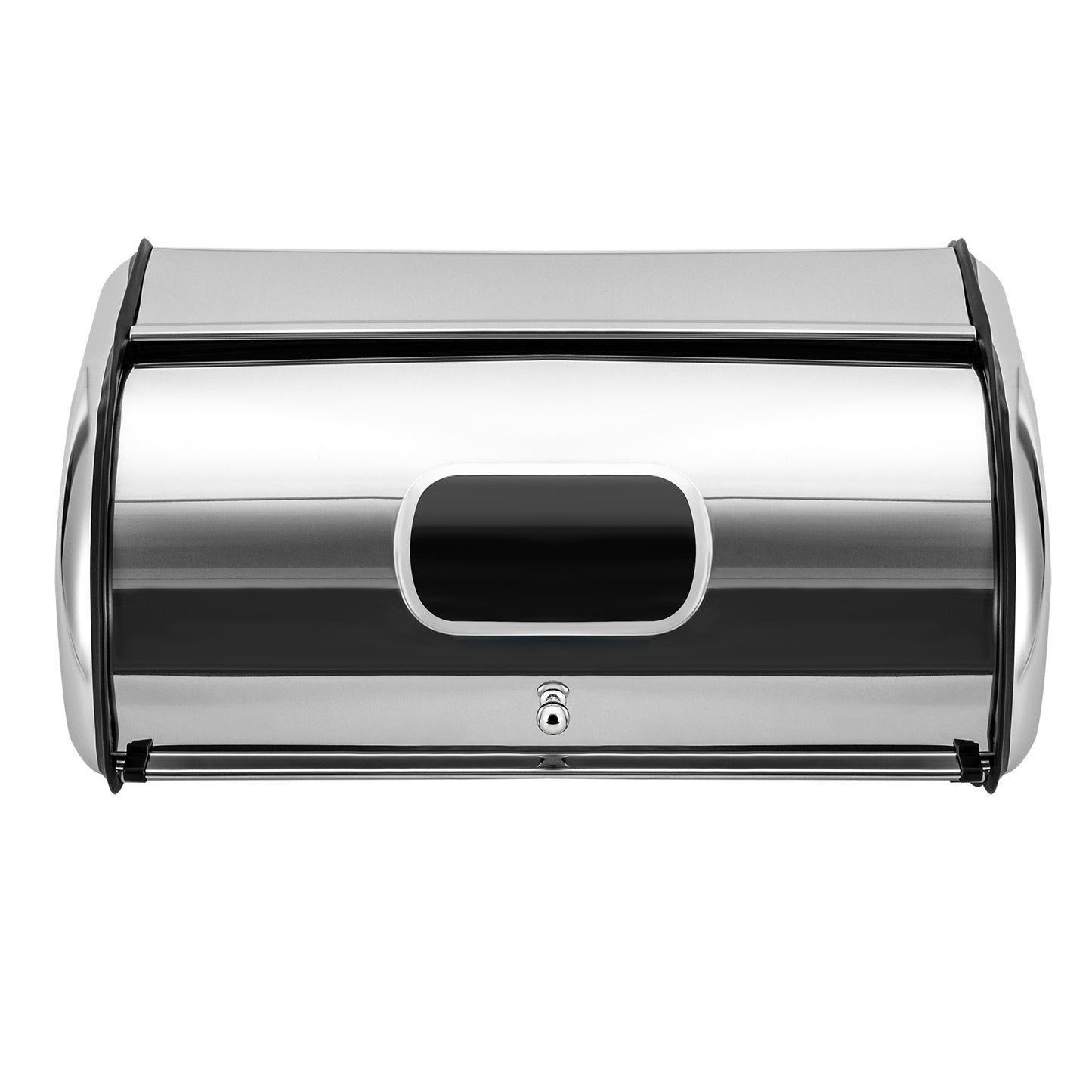 Bestekbak – Opbergbox – Besteklade – Organizer – Broodtrommel – RVS 410 Roestvrij Staal – Ventilatiegaten – Rollend Deksel – 10 Liter Capaciteit – Ovaal Modern Design