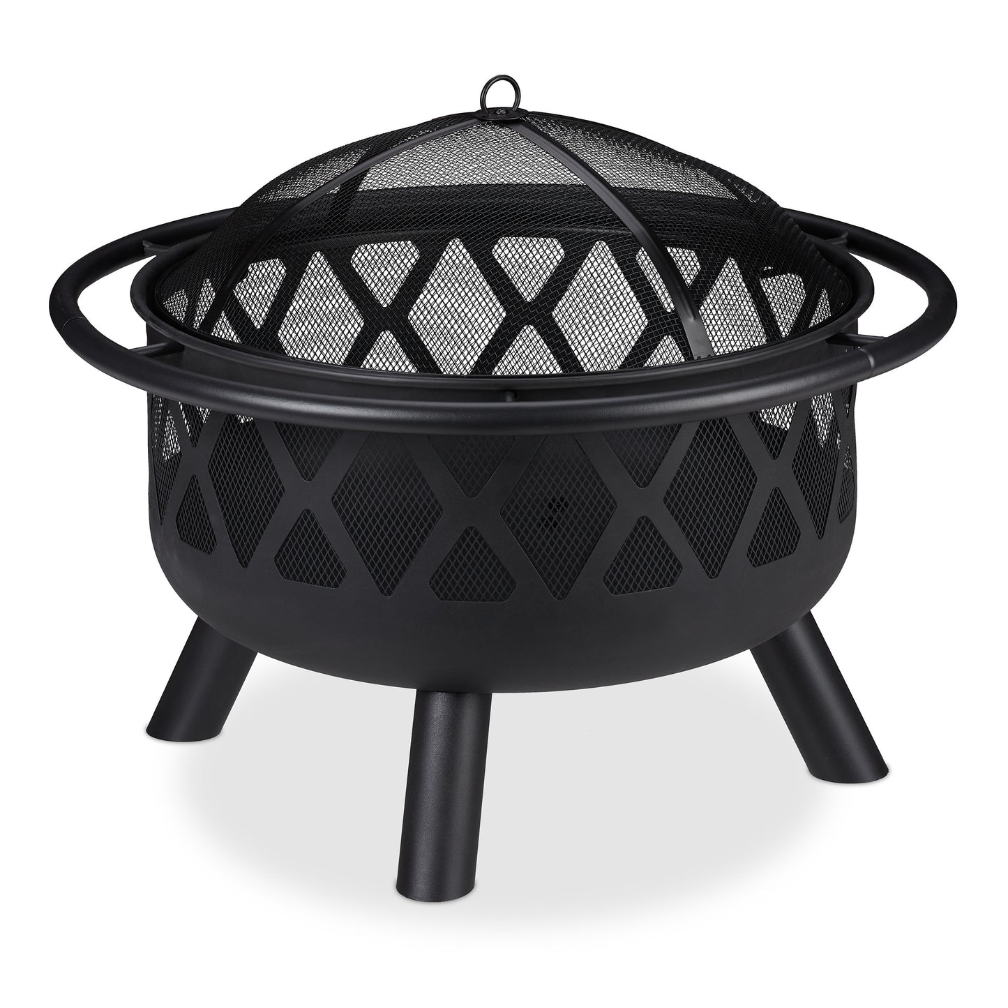 Vuurkorf – Tuinhaard – Brazier – Vuurschaal – Terrashaard – Extra Groot 75 cm – Zwart Staal