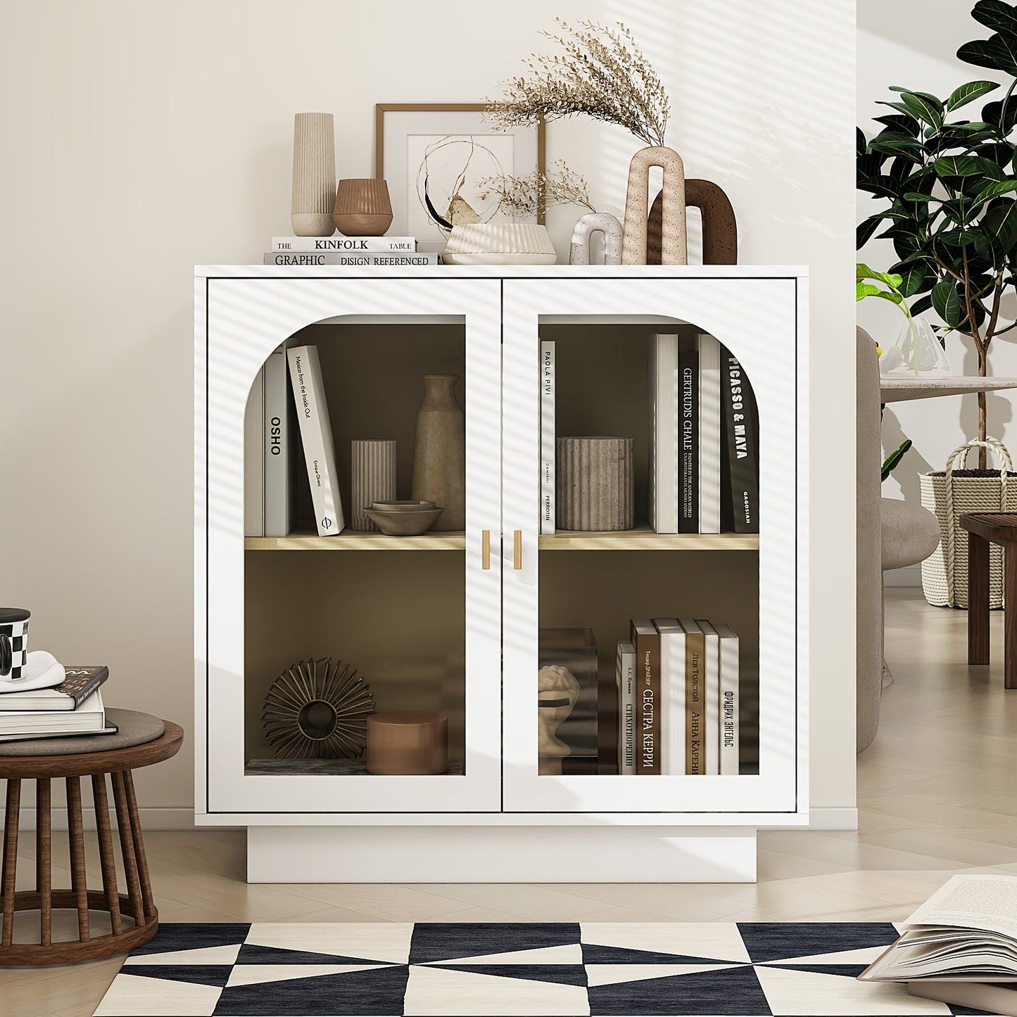Kast – Kledingkast – Opbergkast – Garderobekast – Kledingkast Wit Twee-Deurs – 80 cm Breed – Duurzaam Hout – Vrijstaand Classic Design