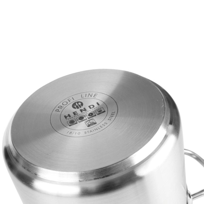 Medium Profi Line Pot with Lid 23.5 L, Diameter 360 X 230 H - Hendi 831700