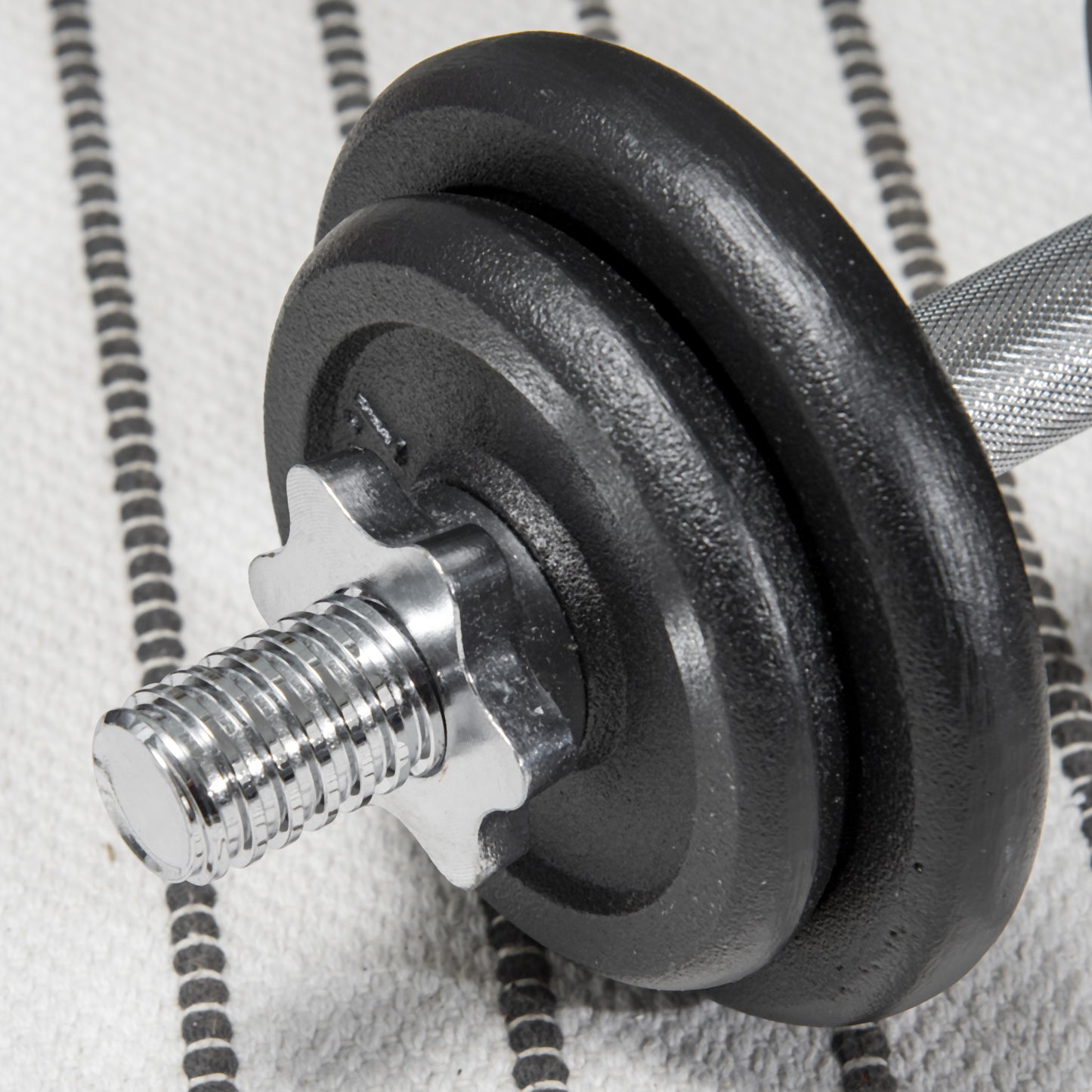 Dumbbell – Halter – Kettlebell – Gewicht – 2-in-1 Verstelbaar – 20 Kg Tot Gewicht – Roestvrij Staal – Zwarte Kleur