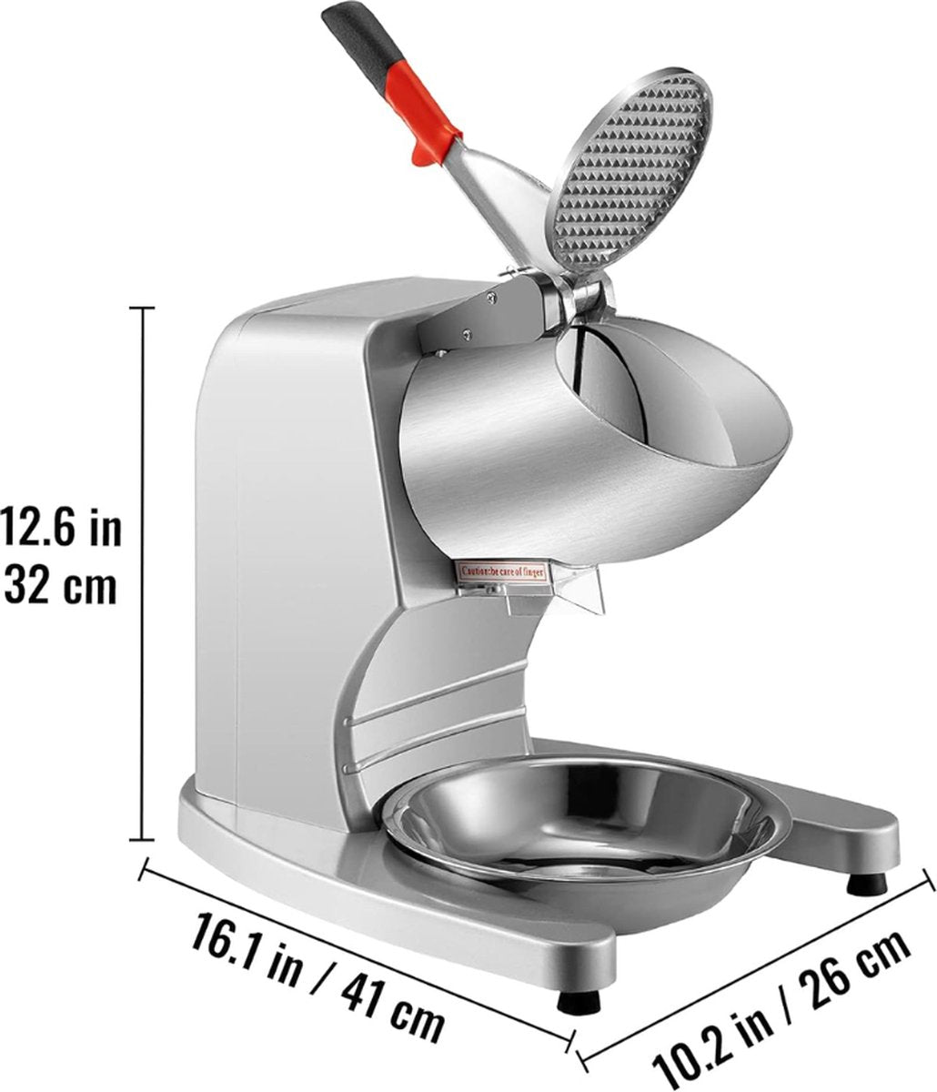 Slush puppy machine - ice crusher - slush puppy - schaafijs - RVS - elektrisch - zilver
