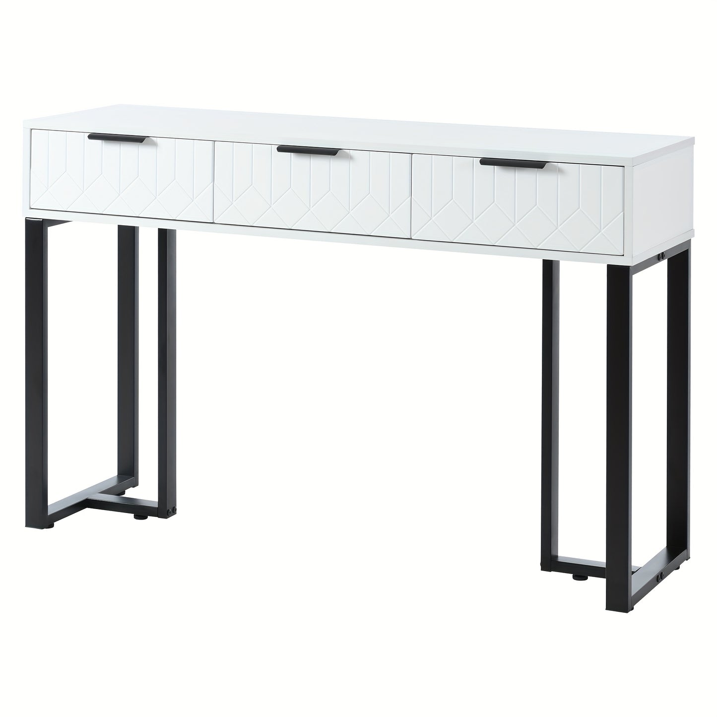 Haltafel – Entreetafel – Bijzettafel – Opbergtafel – Gangtafel – Modern Design – Met Metalen Frame en Verstelbare Voetjes