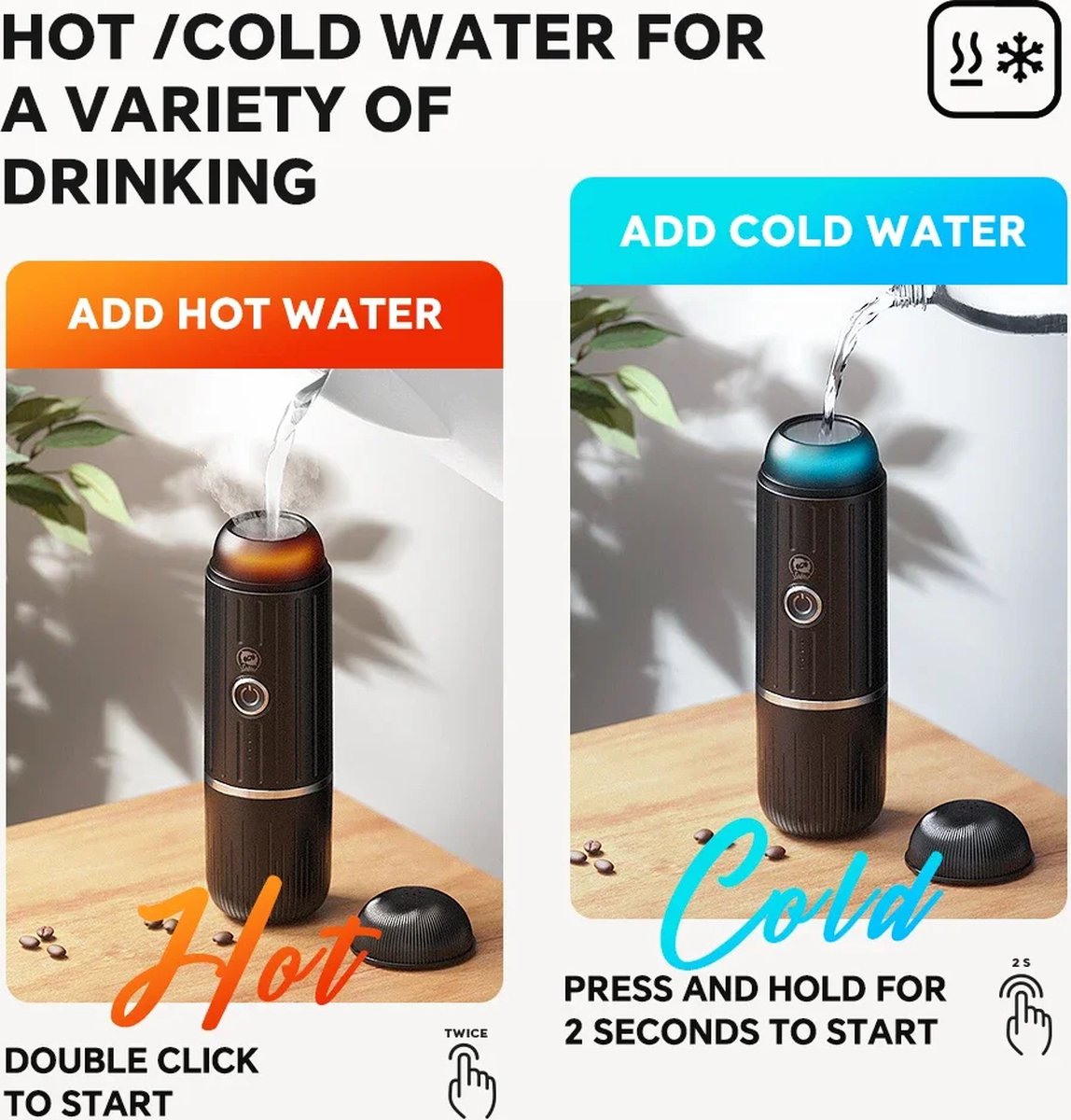 Draagbare Koffie Zet Apparaat - Koffie Machine - Dolce Gusto - Senseo - Poeder Koffie - Met Draagtas - Zwart