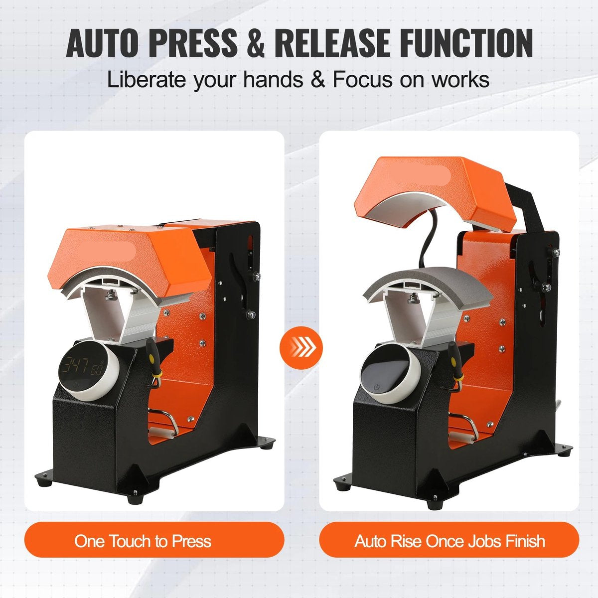 Transferpers - Heat press - 3 in 1 Hoed Cap Heat Press Machine