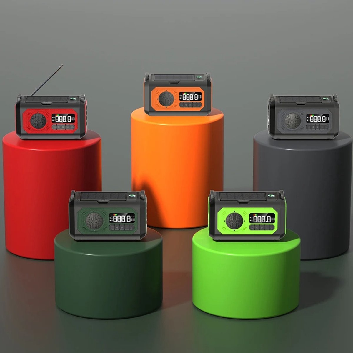 Noodradio - SOS Noodradio - Radio - Zonnepaneel - Led Verlichting - Zonne Energie - Emergency Radio - SOS Radio - QUORE