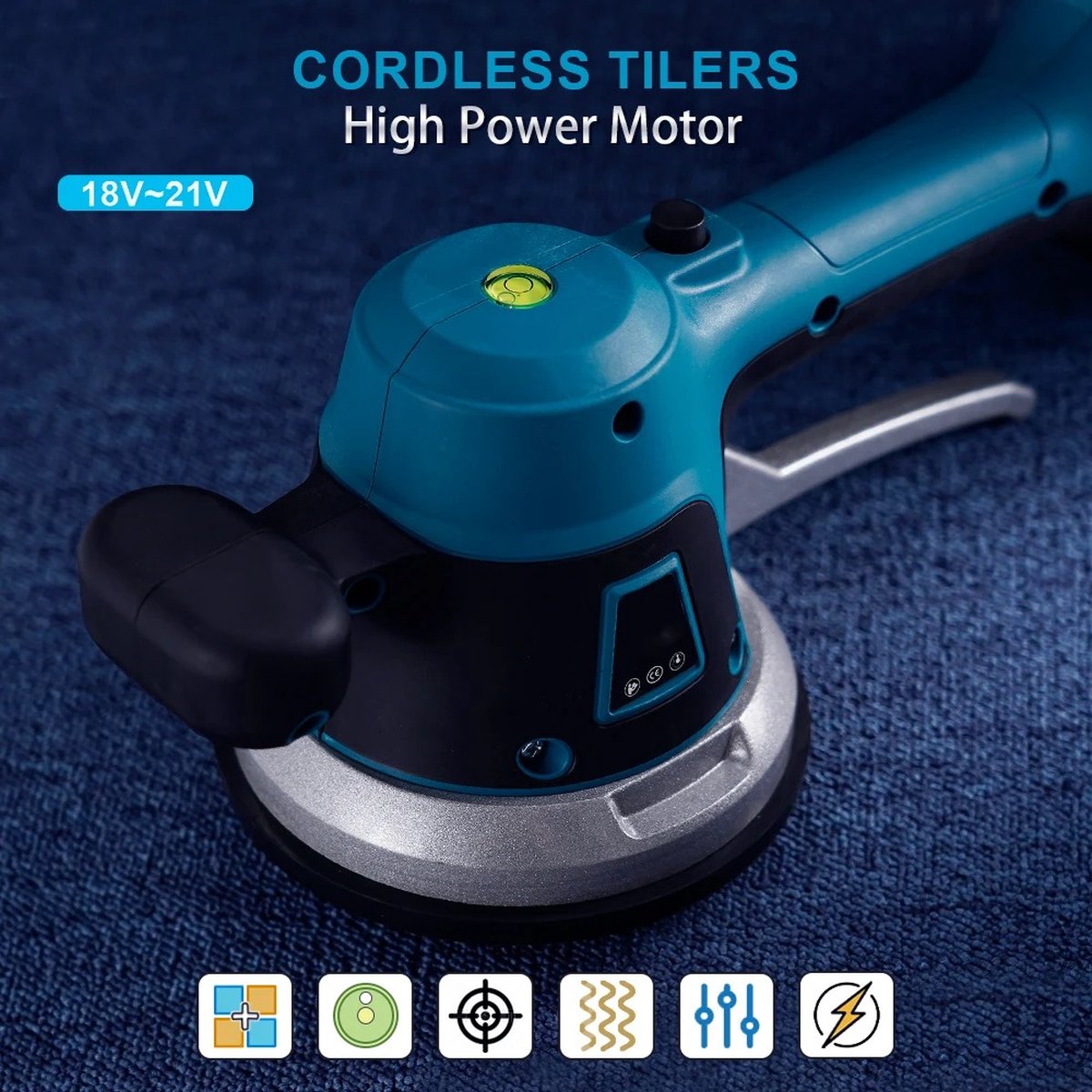 Professionele Tegeldrager - Trilfunctie - 6 Standen - Ergonomische Grip - High Power Motor - 18-20 V - Draadloos inclusief Accu