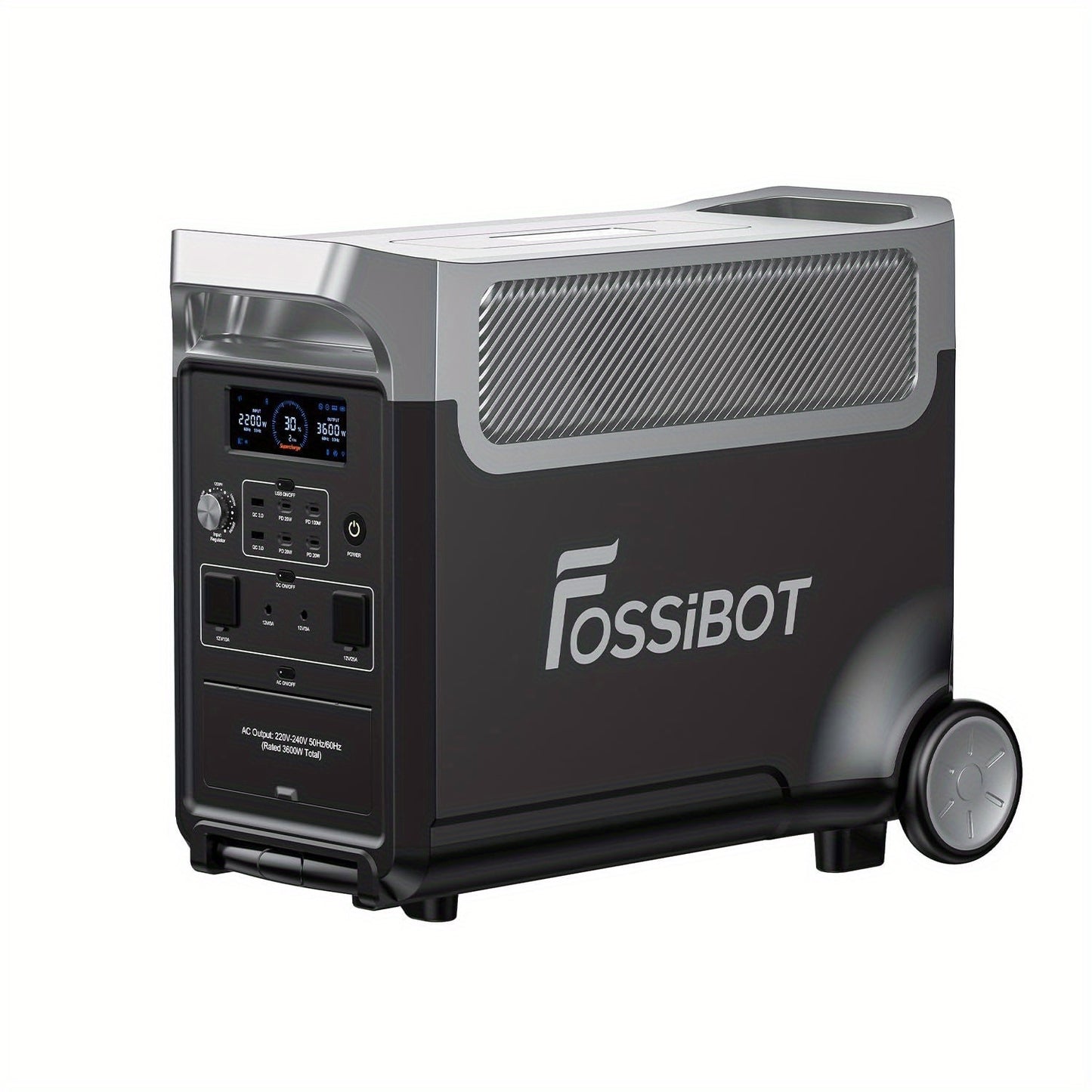 Draagbare Generator – Powerstation – Noodstroomvoorziening – Campingaccu – Lithium Batterij – 2048Wh LiFePO4 – 2400W Continu Vermogen – 3x 230V AC Uitgangen