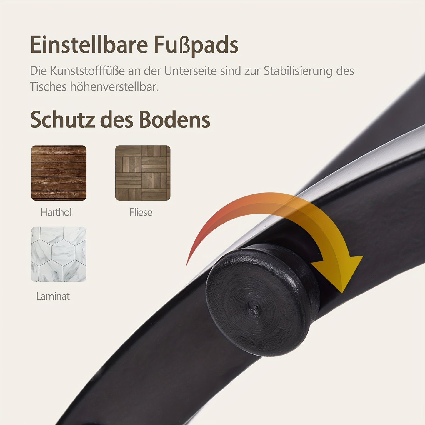 Set van 2 Ronde Bijzettafels – Salontafel – Nachtkastje – Tafelset – Side Table – Bruin Metalen Frame – Ruimtebesparend Ontwerp – Eenvoudig Montagedesign