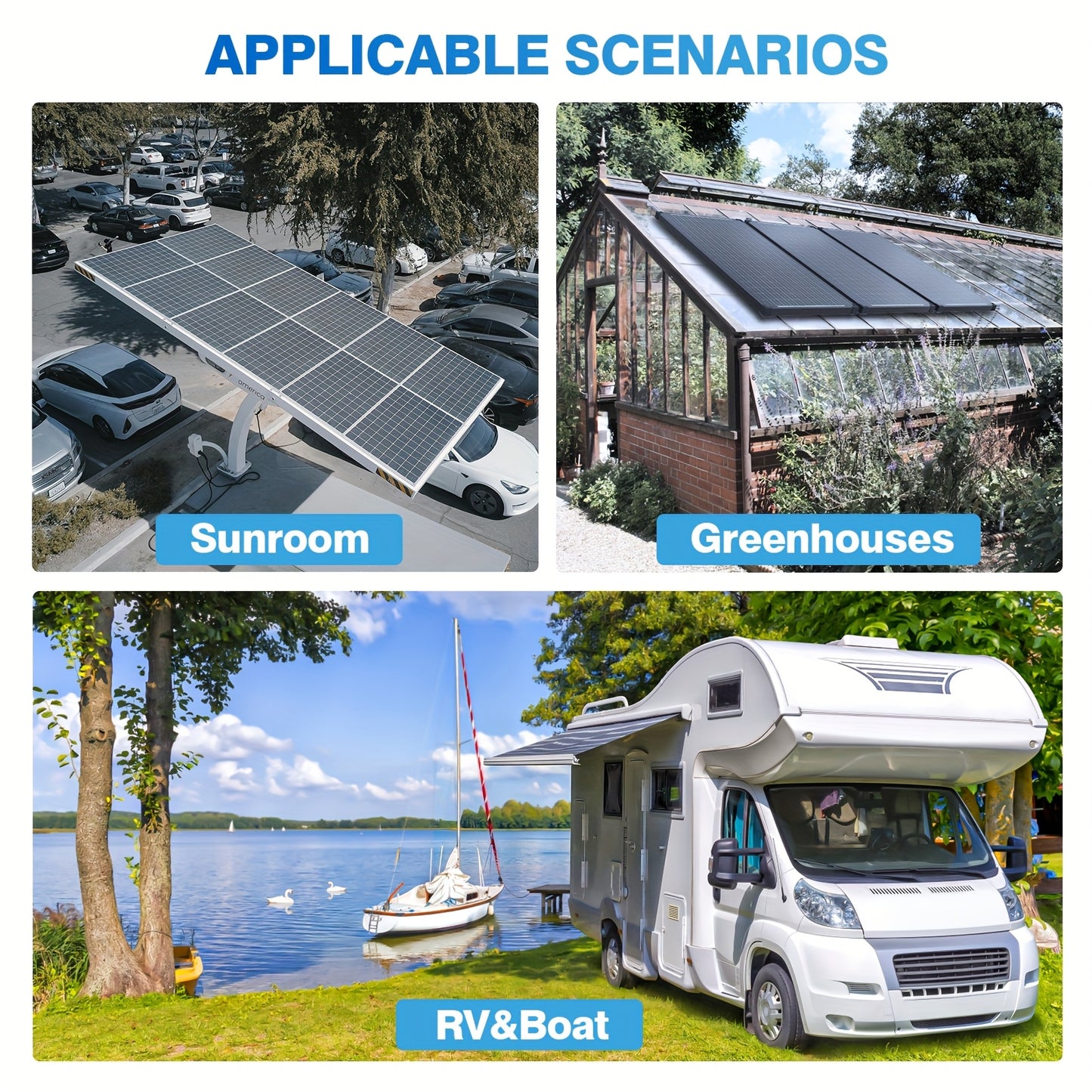 200W Zonnepanelen – Zonnepaneel Set – Monokristallijn Paneel – Photovoltaïsch Module – Batterijlader – Half-cut Technologie – 25,5% Hoog Rendement – 2x 100W 12V Systemen