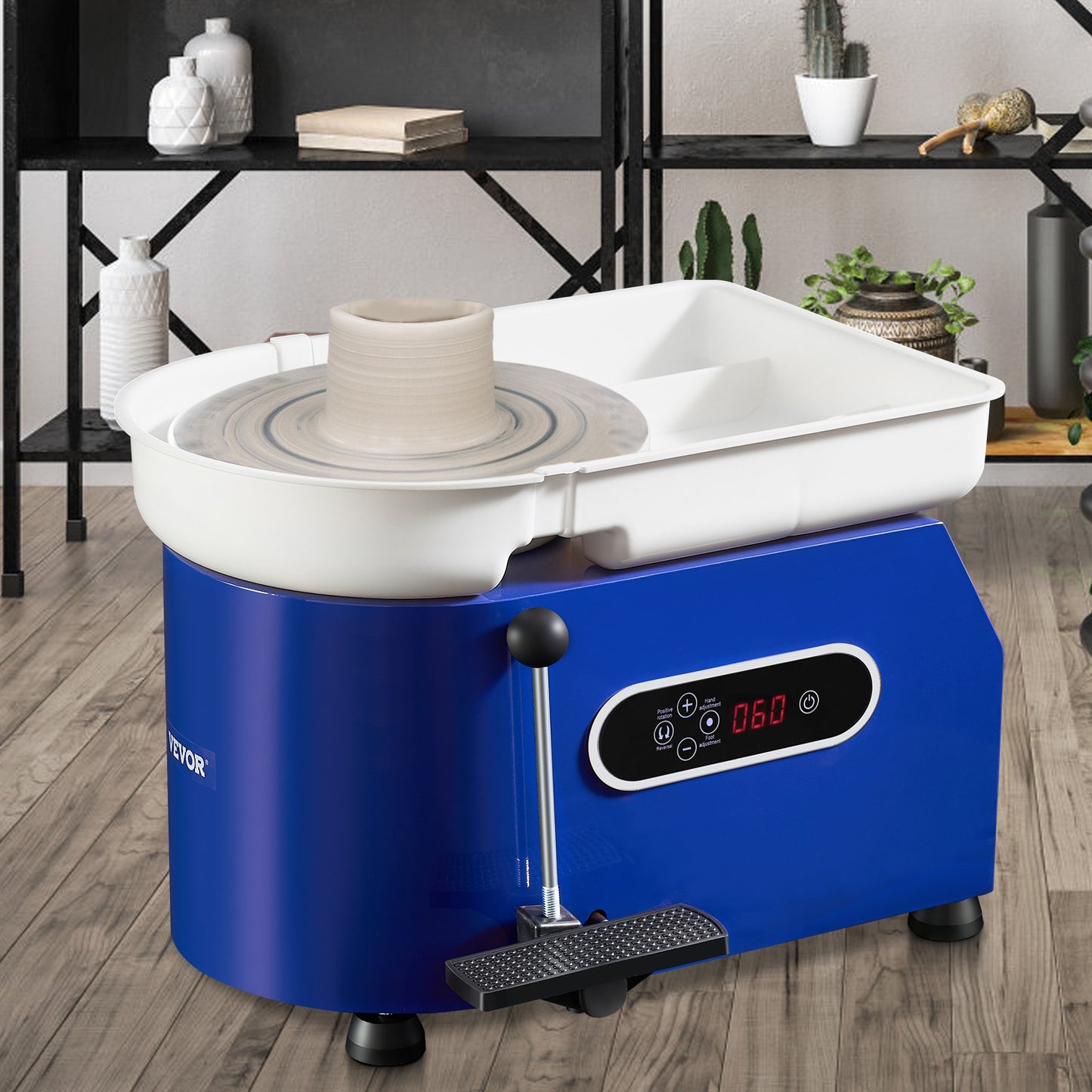 Keramiek Draaischijf – Pottenbakkersmachine – Pottenbakkerswiel – Pottenbakkersdraaibank – Keramiek Wiel – 28 cm Draaischijf – Krachtige 450W Motor