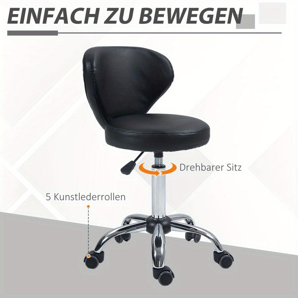 Krukje – Zadelkruk – Draaikruk – Werkkruk – Massagekruk – 360° Draaibaar – Verstelbare Zithoogte 49-64 cm