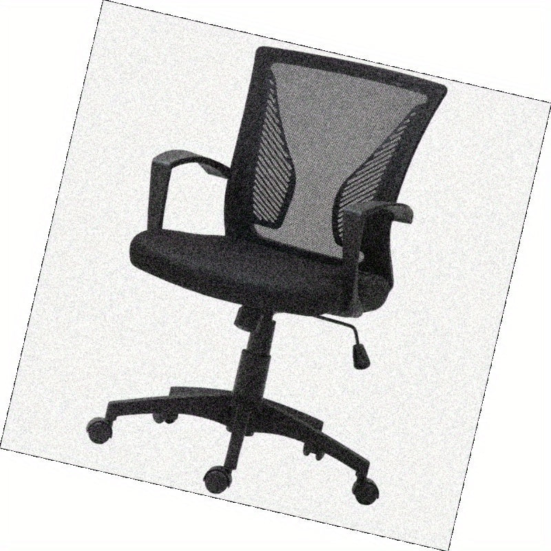 Bureaustoel – Bureaustoelen – Kantoorstoel – Draaistoel – Office Chair – Verstelbare Hoogte – Kantelfunctie Met Spanningregelaar – Max. 120,2 kg – Vijfwielig Niet-Markerend Onderstel – Zwarte Stof