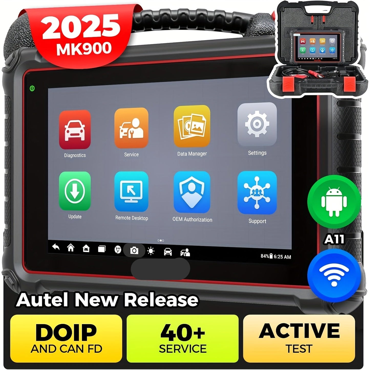 Autoscanner – Autodiagnoseapparaat – Diagnose Tool – Foutcode Uitlezer – Wi-Fi Verbonden – 20,32 Cm Touchscreen – 3000+ Tests