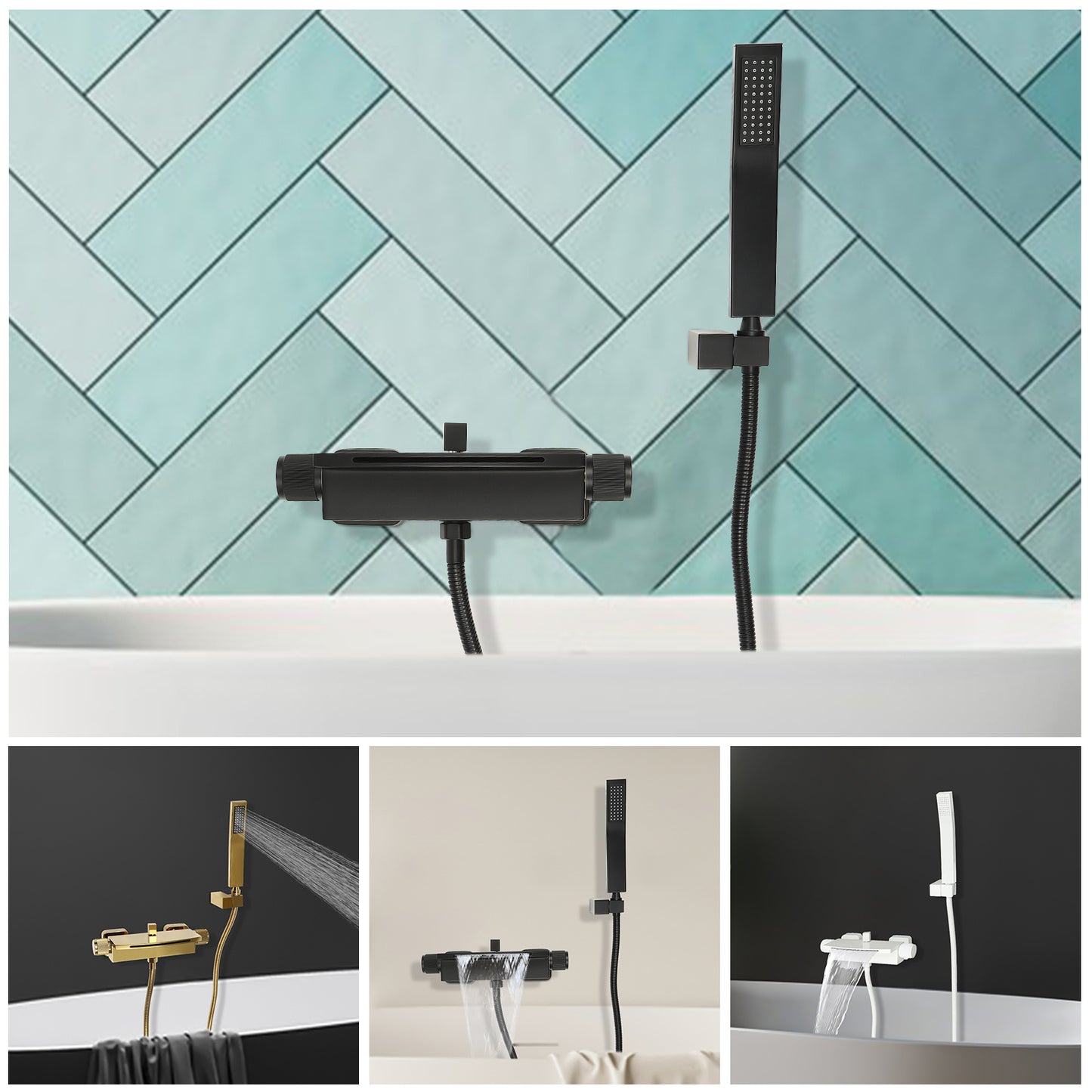 Doucheset – Douchekraan – Mengkraan – Regendouche – Handdouche – Wandmontage – Single-Lever Mengkraan – Modern Tijdloos Ontwerp