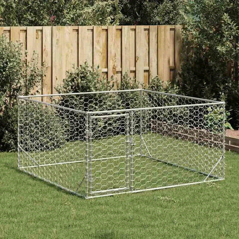 Hondenren – Hondenkennel – Hondenhok – Dierenren – Verzinkte Stalen Ren – 2x2x1 Meter – Roestbestendig & Eenvoudig Montage