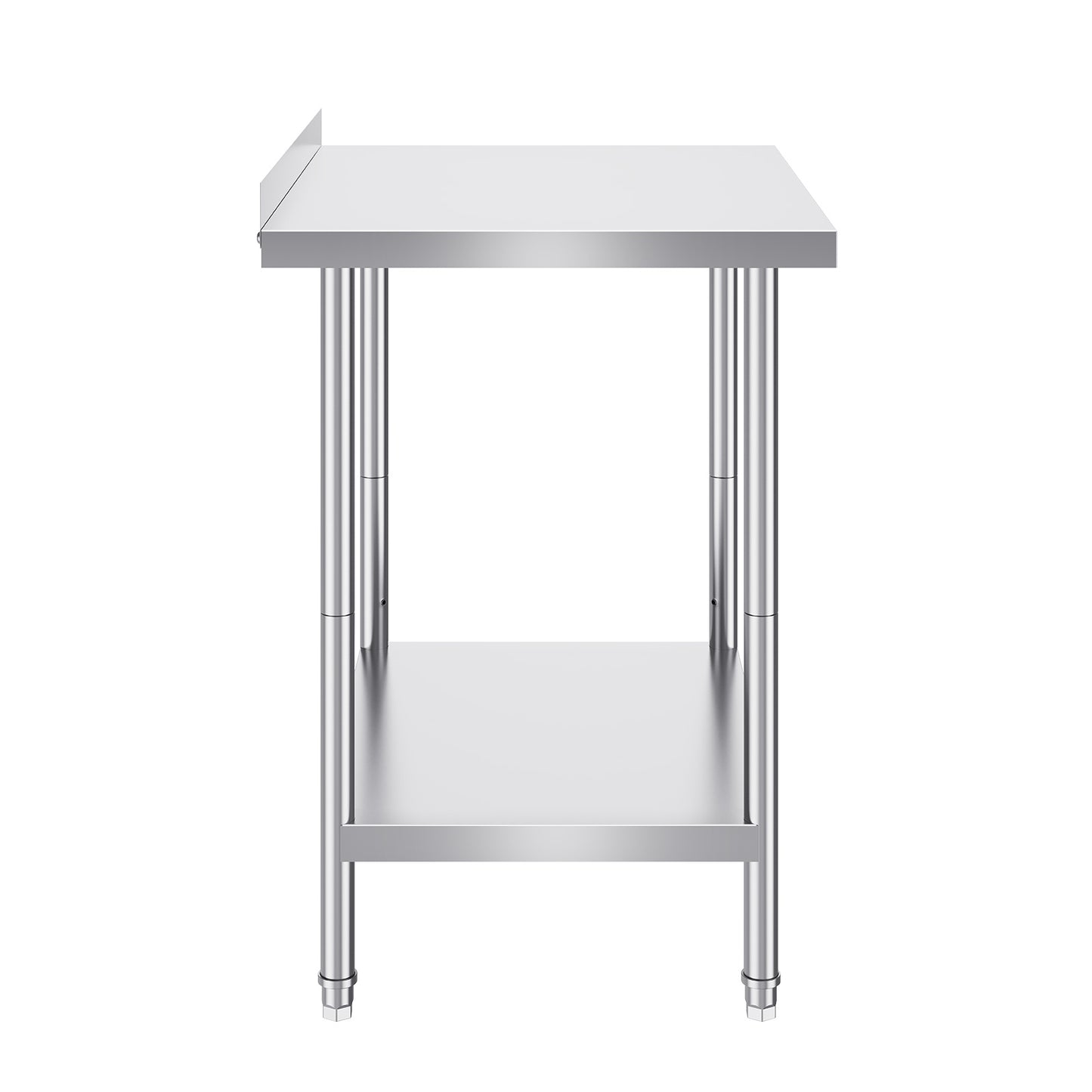 Werktafel RVS – RVS Werkblad – Inox Tafel – Roestvrijstalen Werkbank – Keukentafel – Verstelbare Legplanken – 61x76x91 cm – 201 RVS 0,8 mm