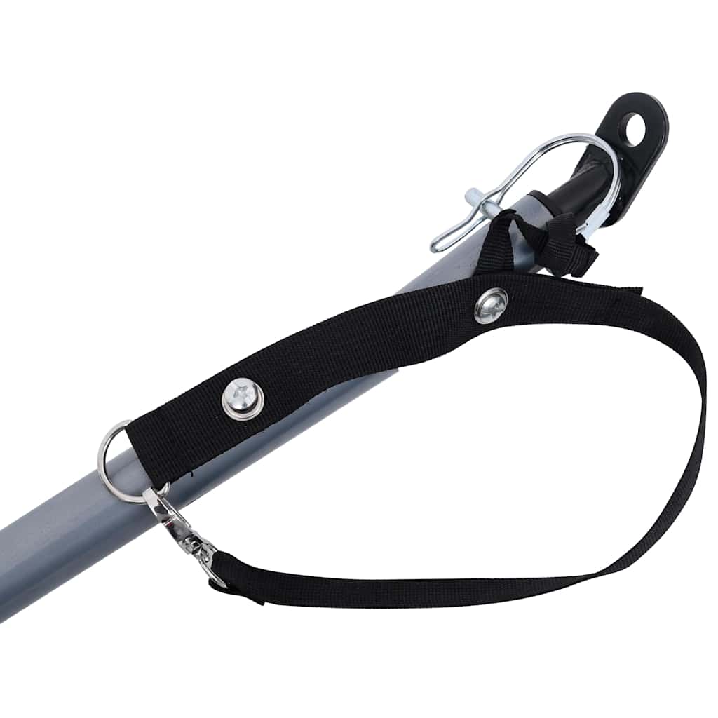 Fietskar – Fietstrailer – Bagagewagen – Fietsaanhanger – Vervoerskar – Draagvermogen 65 kg – Waterdichte Polyester Laadruimte – Zwart/Grijs