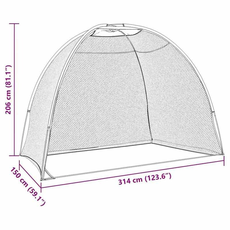 1 Portable Golf Practice Net | Suitable for Indoor/Outdoor Use, Durable and Easy to Install, Includes Training Net, Essential for Home Training, Black Polyester Material
