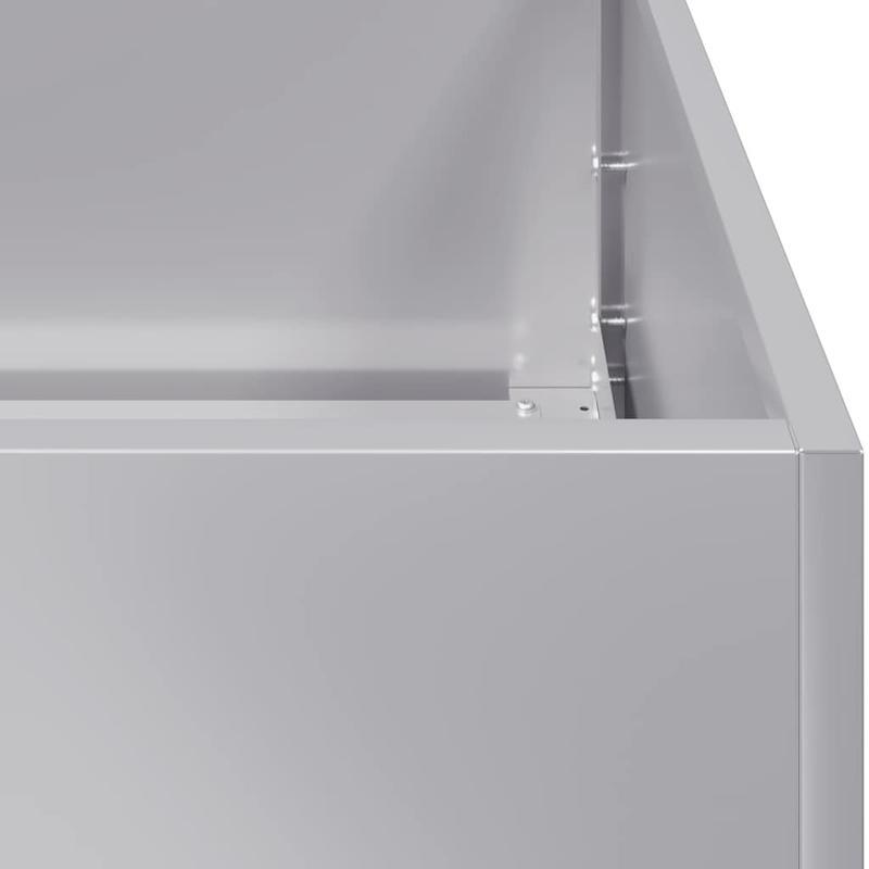 Tuinrek – Plantenrek – Bloemenrek – Plantenbak – Standaard – Gegalvaniseerd Staal – Weerbestendig – 120x80x80 cm