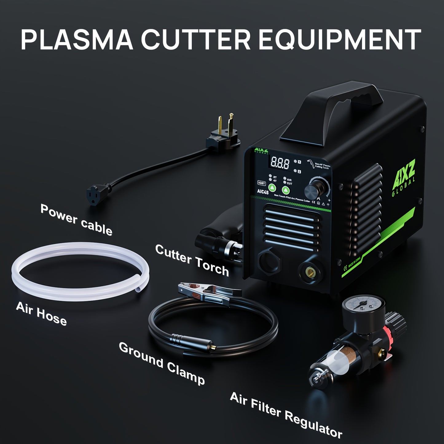 Plasma Snijder – Plasma Cutter – Metaal Snijmachine – CNC Snijder – Digital Snijder – Non-Contact Boogstart – Compact & Lichtgewicht 5kg