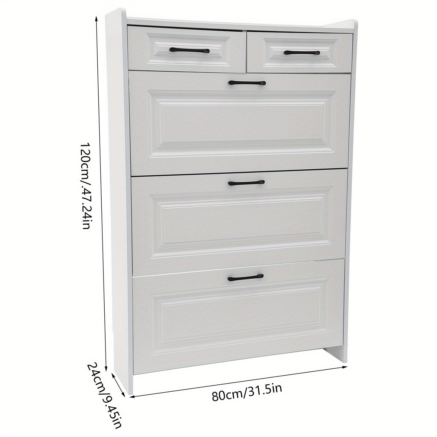 Schoenenkast – Schoenenrek – Schoenopberger – Schoenenkast – Schoenenorganizer – Wit – Ultra-Dunne Slanke Kast – 16-20 Paar Schoenen Capaciteit
