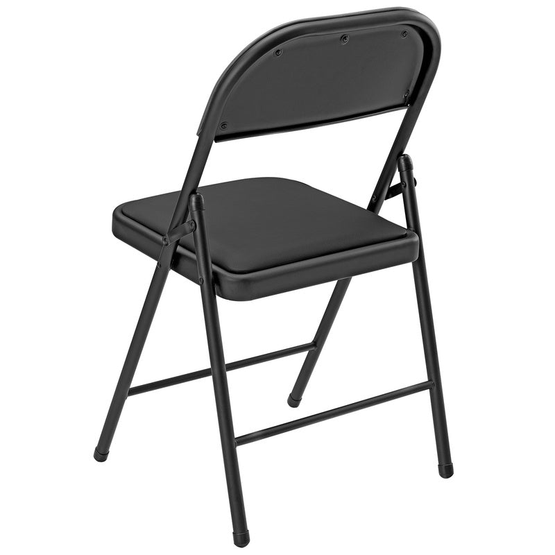 Klapstoel – Vergaderstoel – Vouwstoel – Bureaustoel – Stapelstoel – Set Van 6 Grijs – Ergonomisch Comfort – Onderhoudsvriendelijk Kunstleer