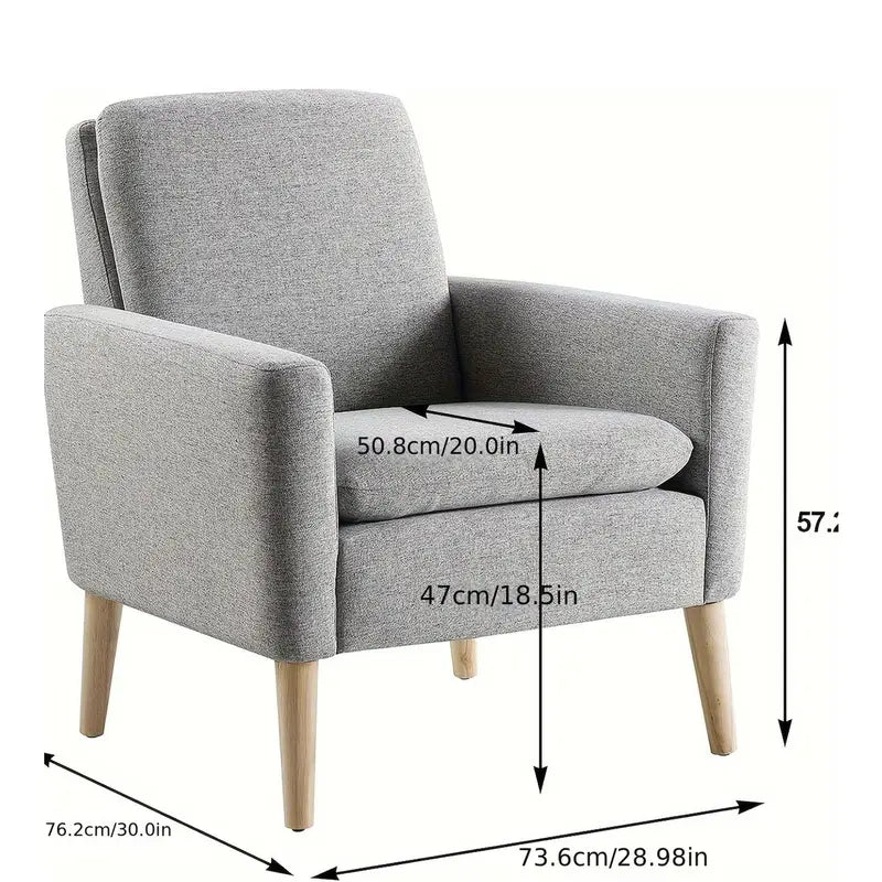 Fauteuil – Zetel – Stoel – Loungefauteuil – Armstoel – Ergonomisch Ontwerp – Massief Houten Frame