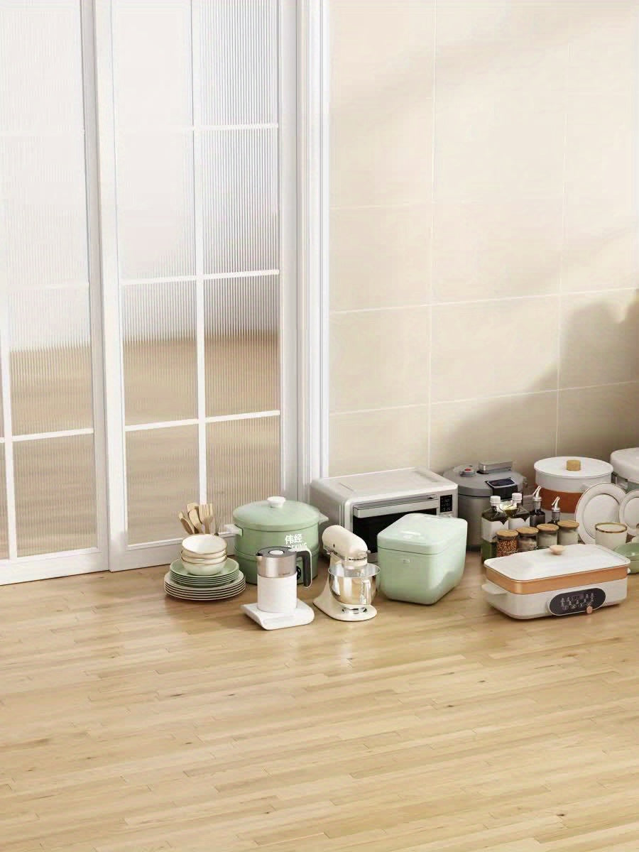 Keukenkast Op Wielen – Opbergrek Keuken – Woonkamerkast – Broodkast Wit – Dressoir Met Wieltjes – Geschikt Voor Eetkamer – Afmeting 94,8 x 49,2 x 41,2 cm – Stalen Constructie