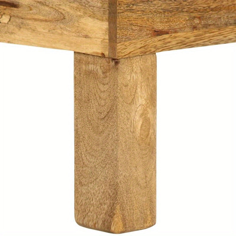 Coffee Table 110X55X35 Cm Solid Mangowood Practical, Removable, Suitable for All Seasons