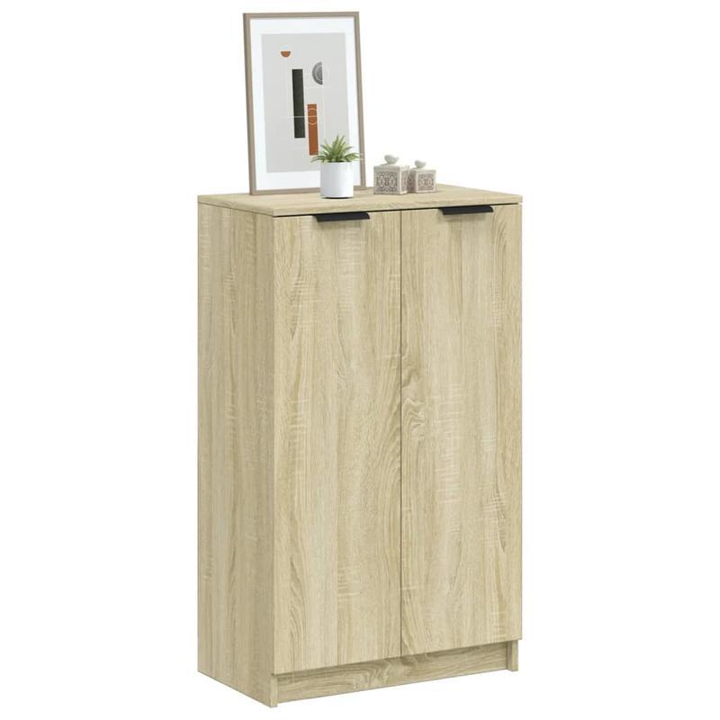 Schoenenkast – Schoenenrek – Schoenenopberger – Halkast – Schoenenbankje – Houten Schoenenkast – 59x35x100 cm – Hardhout Met 2 Laden