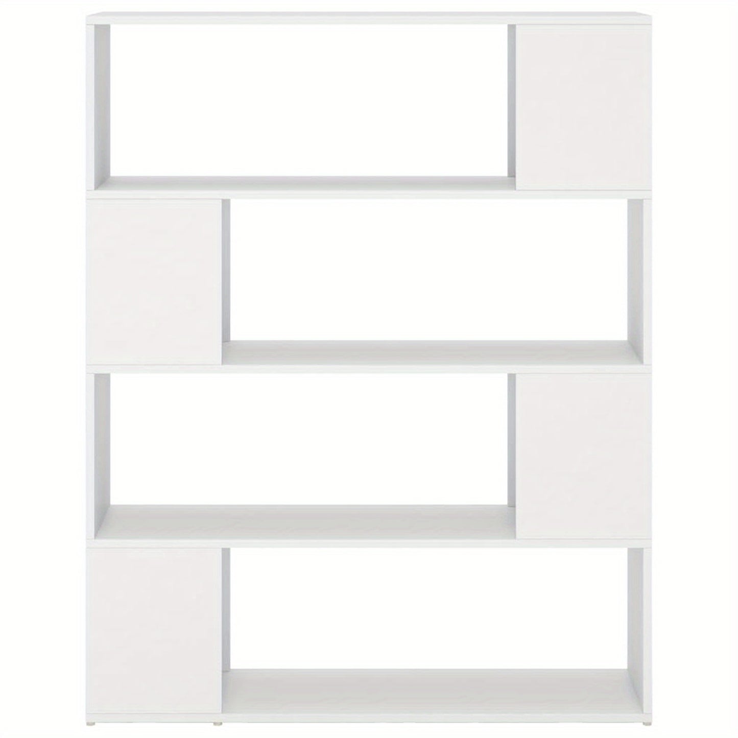 Boekenkast Wit – Room Divider – Opbergkast – Wandkast – Vakkenkast – Modern Design – 100x24x124 cm – Multifunctioneel Voor Woonkamer & Kantoor