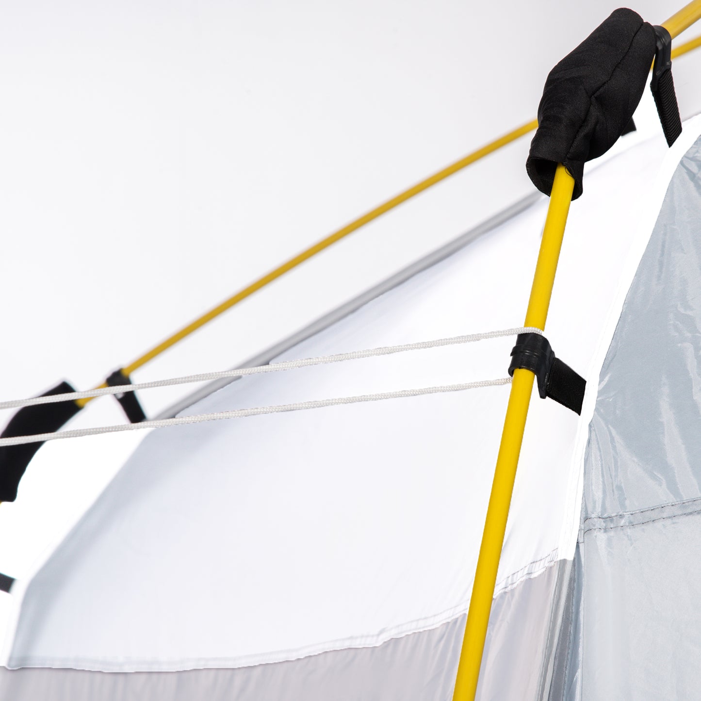 Pop-up Koepeltent – Koepeltent, Vouwtent, Buitentent, Campingtent – Lichtgrijs – Voor 4 Personen – Waterdicht en UV 50+ Bescherming