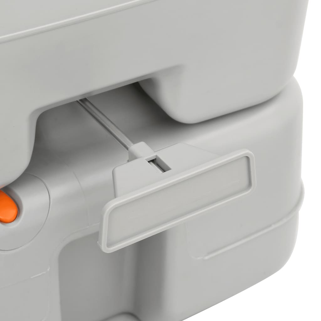 Draagbaar Toilet – Campingtoilet – Mobiel Toilet – Reistoilet – Camping WC – Schokbestendig Polyethyleen – Effectief Spoelsysteem – 41,5x36,5x37,5 cm