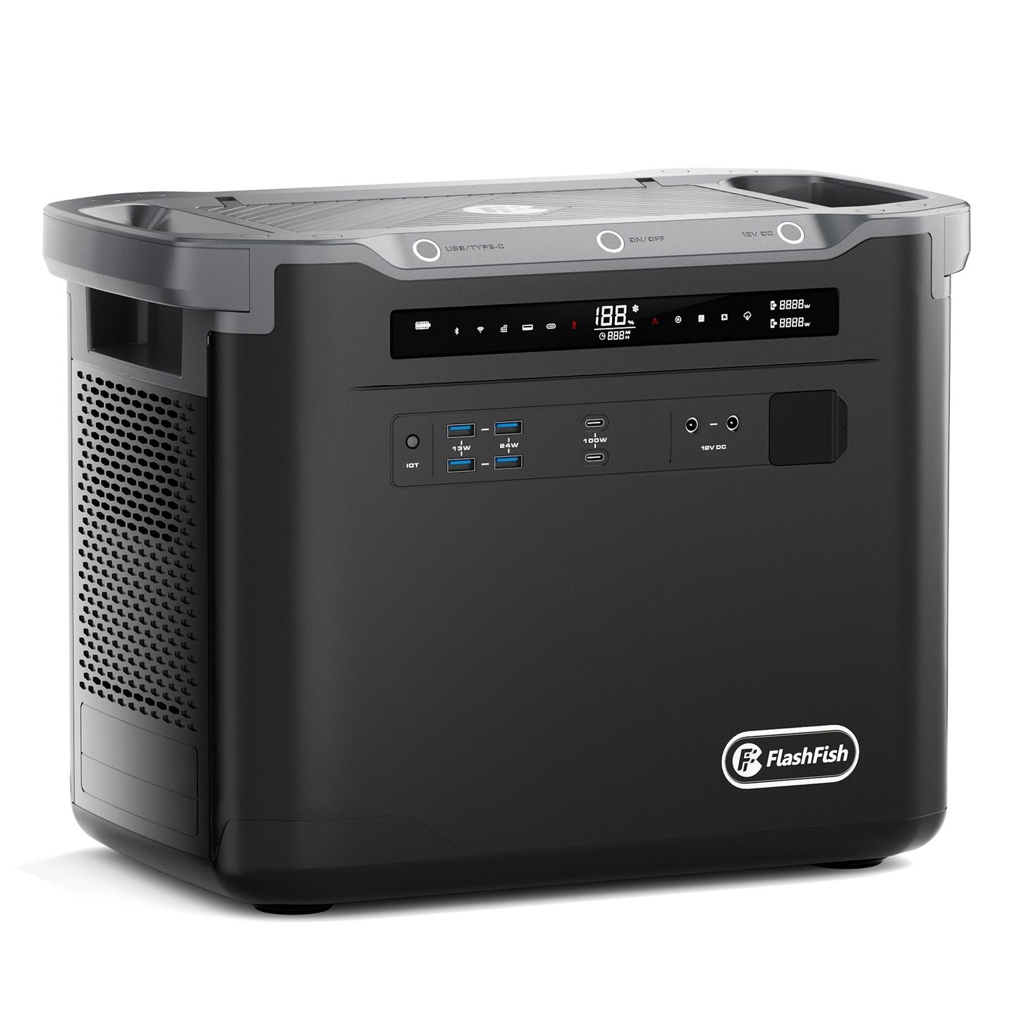 Draagbare Solar Generator – Powerstation – Noodstroomvoorziening – Camping Accu – Outdoor Batterij – 2000W/1997Wh LiFePO4 – 4000W Piekvermogen & Snelladen