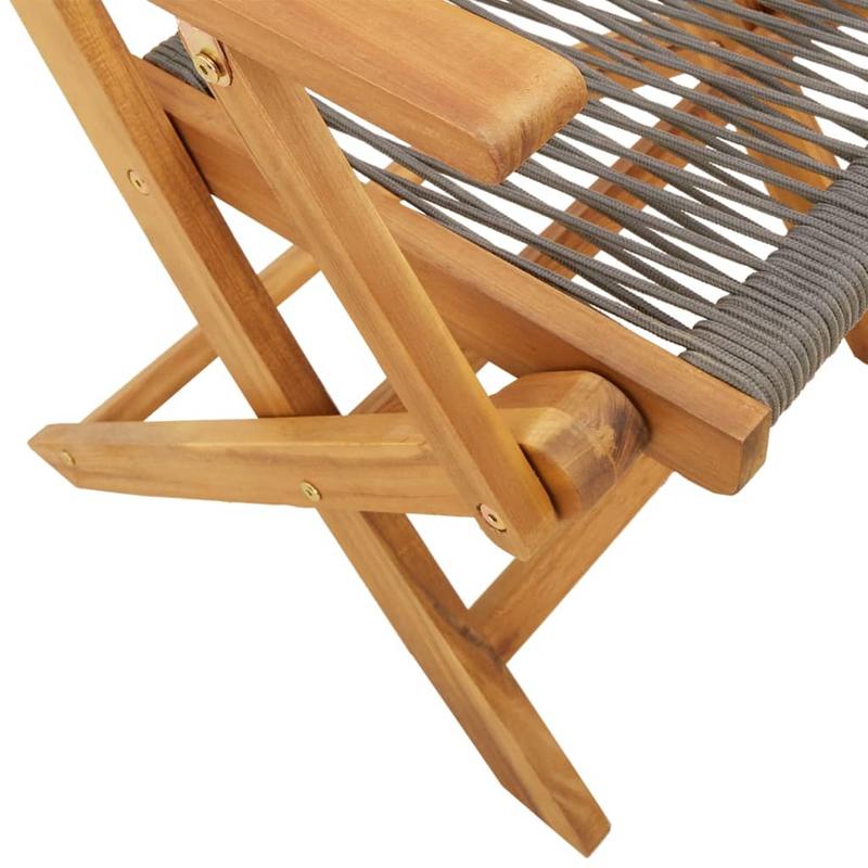 Inklapbare Tuinstoel – Buitenstoel – Campingstoel – Vissersstoel – Picknickstoel – Massief Acaciahout – Lichtgewicht Polypropyleen Frame