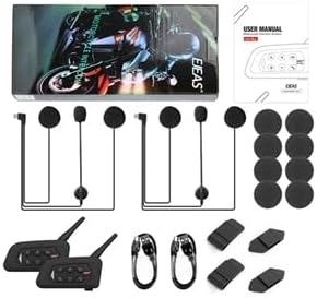 EJEAS V4 Plus Motorcycle Intercom, Headset, Motorcycle Helmet, Extra Long Intercom with 1500 m Long, which can be used by 4 people for simultaneous online chat V4Plus-2