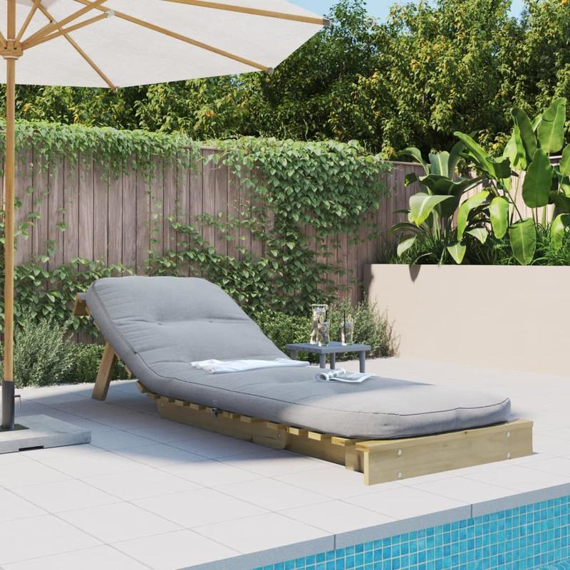 Futonbed – Sofa Bed – Loungestoel – Relaxstoel – Futonsofa – Rattan Materiaal – Ergonomische Hoofdsteun – 70x206x11 cm